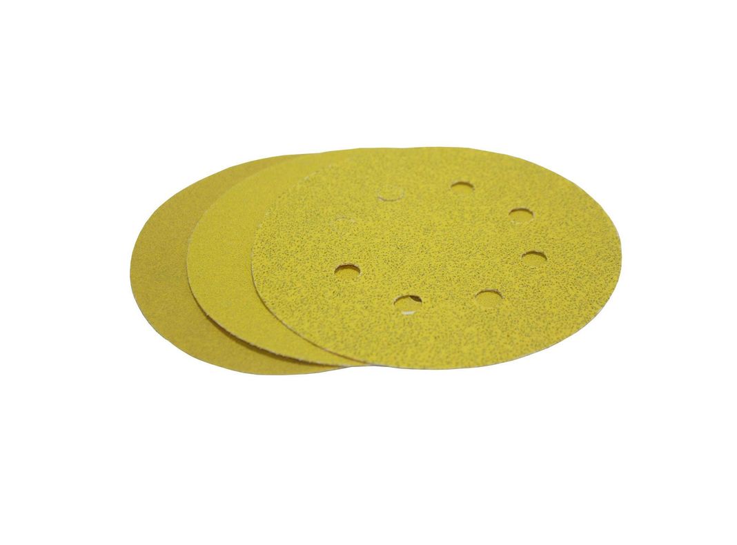 Disco de lija para lijadora/esmeril/taladro 5'' grano 40-80-120 pack 3 unidades Isesa-1
