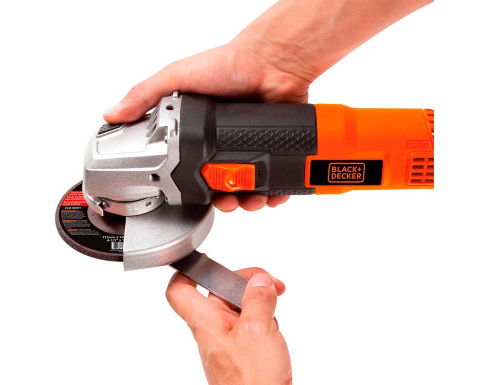 Esmeril angular 4 1/2'' 820W G720 Black+Decker-4