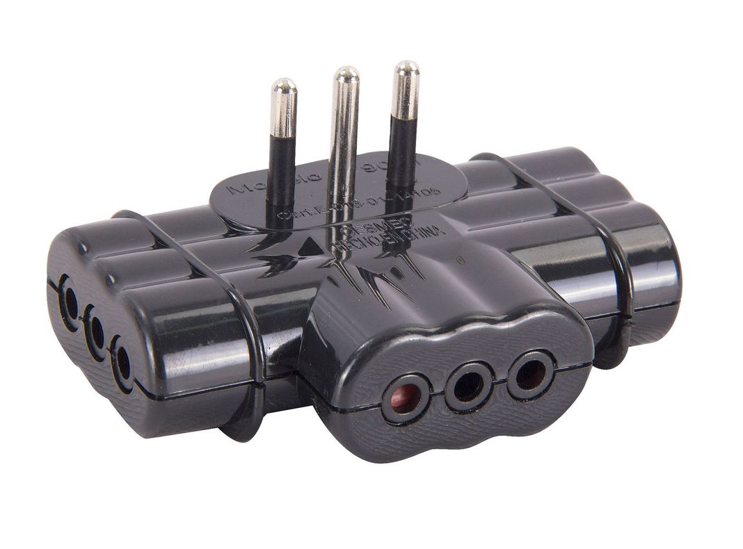 Adaptador triple 10A-250v Rema