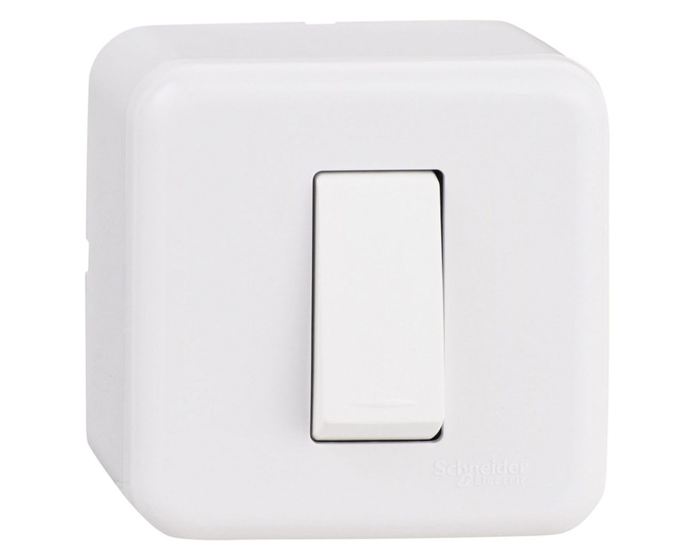 Casquete pulsador 16A Génesis blanco Schneider-1