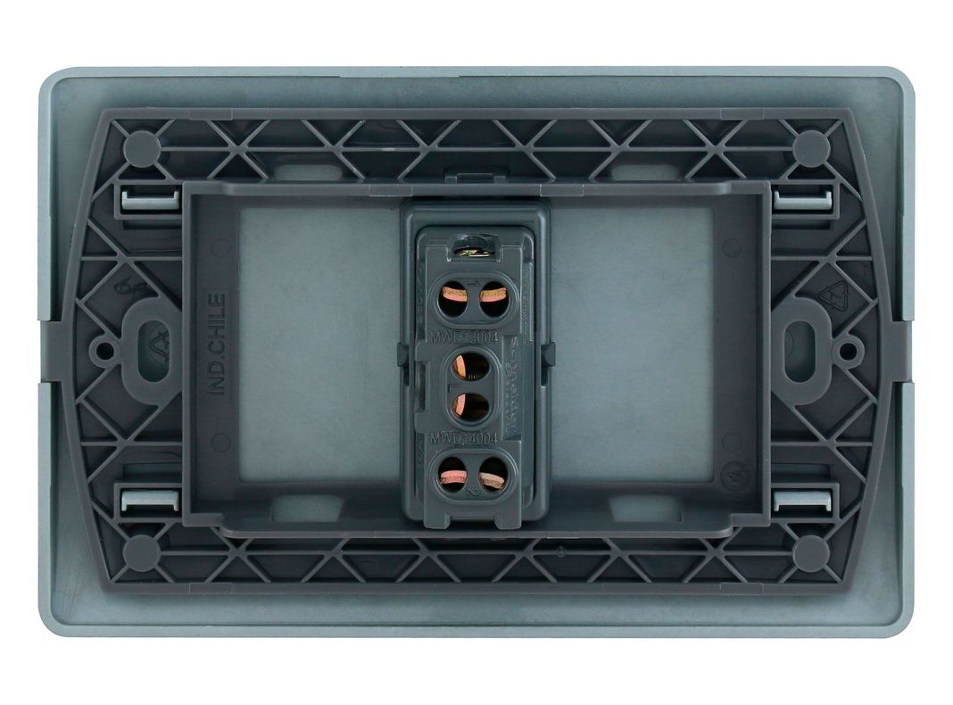 Placa armada interruptor 16A 9/24 Génesis humo Schneider-2