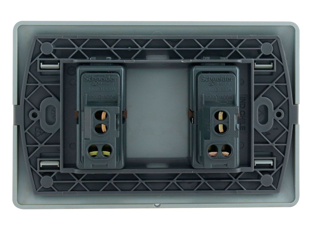 Placa armada interruptor 16A 9/15 Génesis dorado Schneider-2