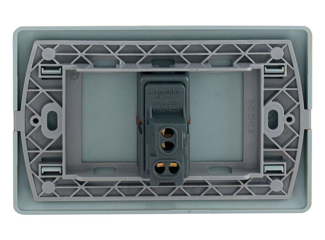 Placa armada interruptor 16A 9/12 Génesis dorado Schneider-2