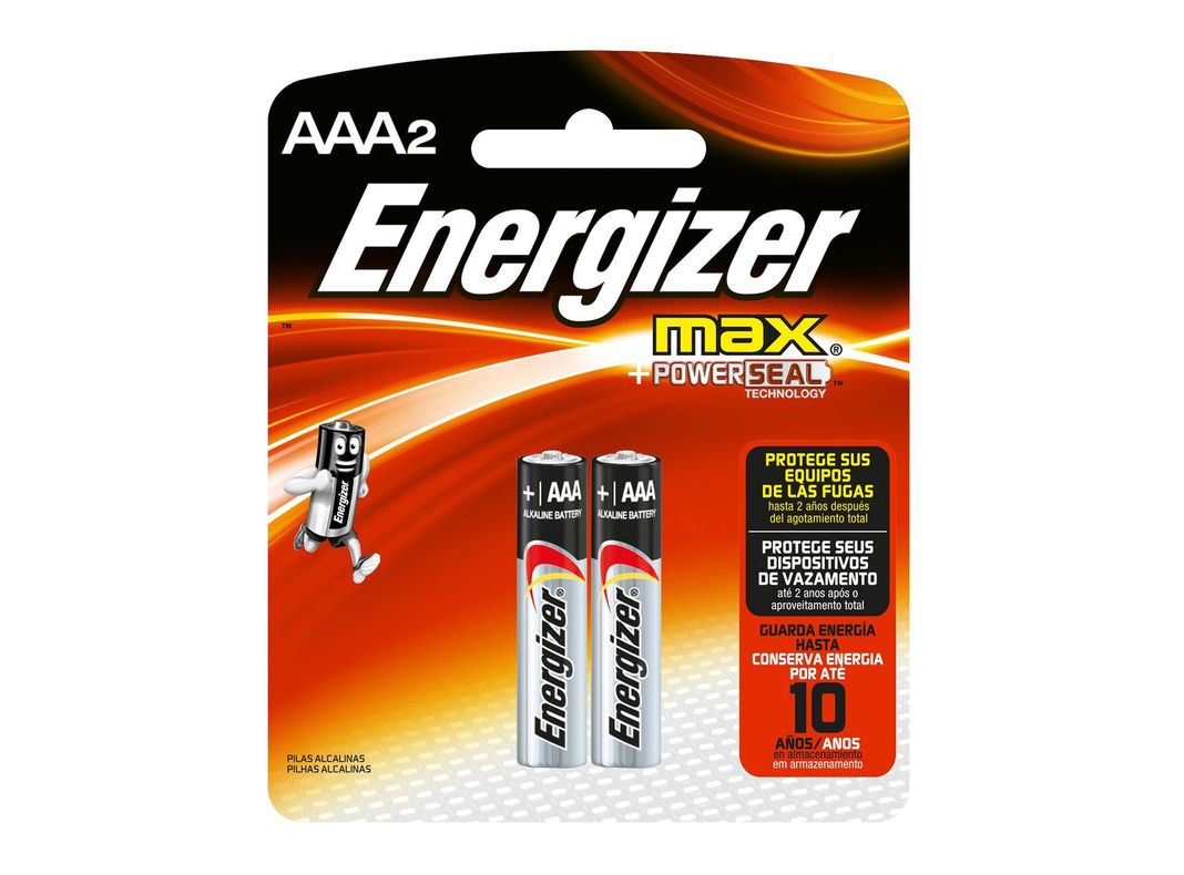 Pila alcalina Max AAA 2 unidades Energizer-1