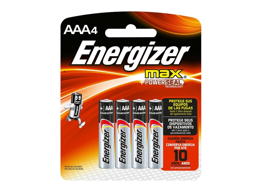 Pila alcalina Max AAA 4 unidades Energizer-1