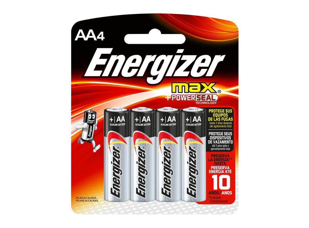 Pila alcalina Max AA 4 unidades Energizer-1