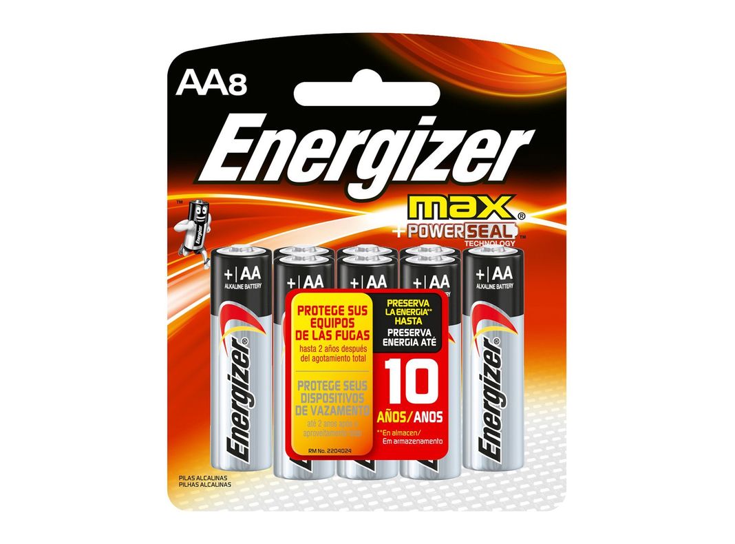 Pila alcalina Max AA 8 unidades Energizer-1