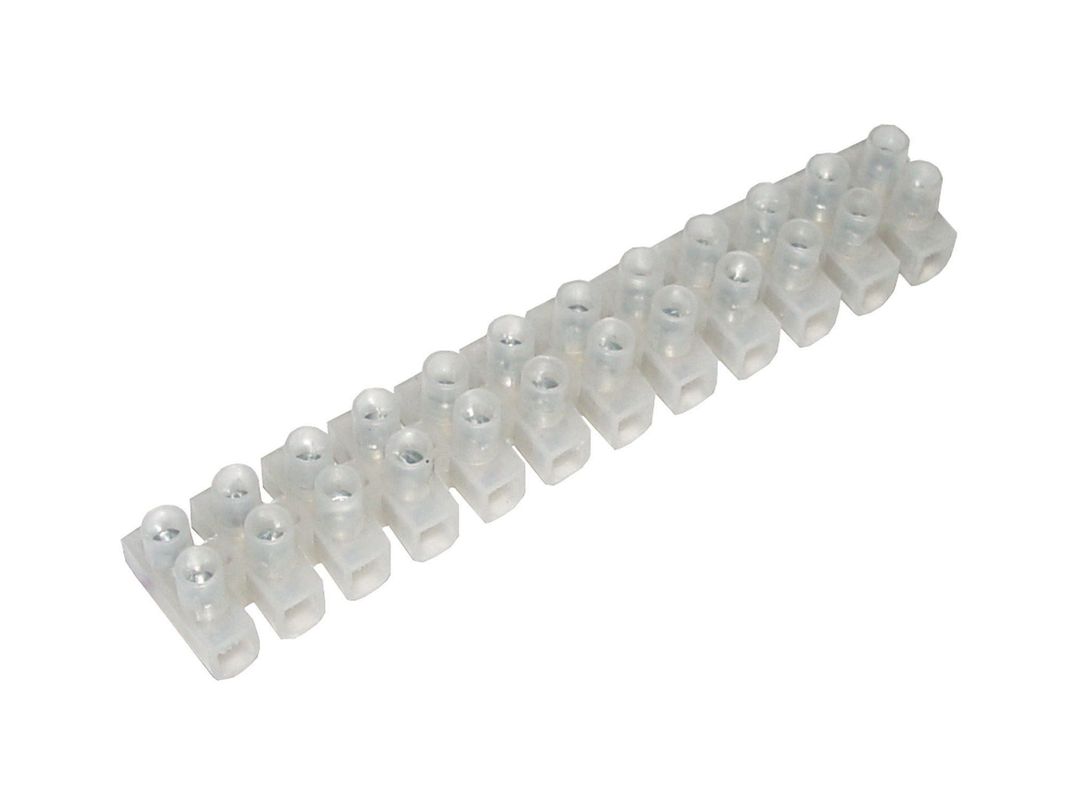 Regleta conexión 4 mm transparente Mec-0