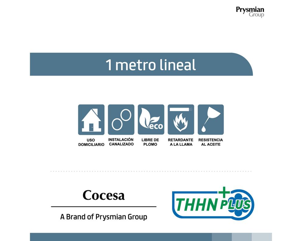 Cable thhn plus 14 awg rojo 1 metro lineal Cocesa-1