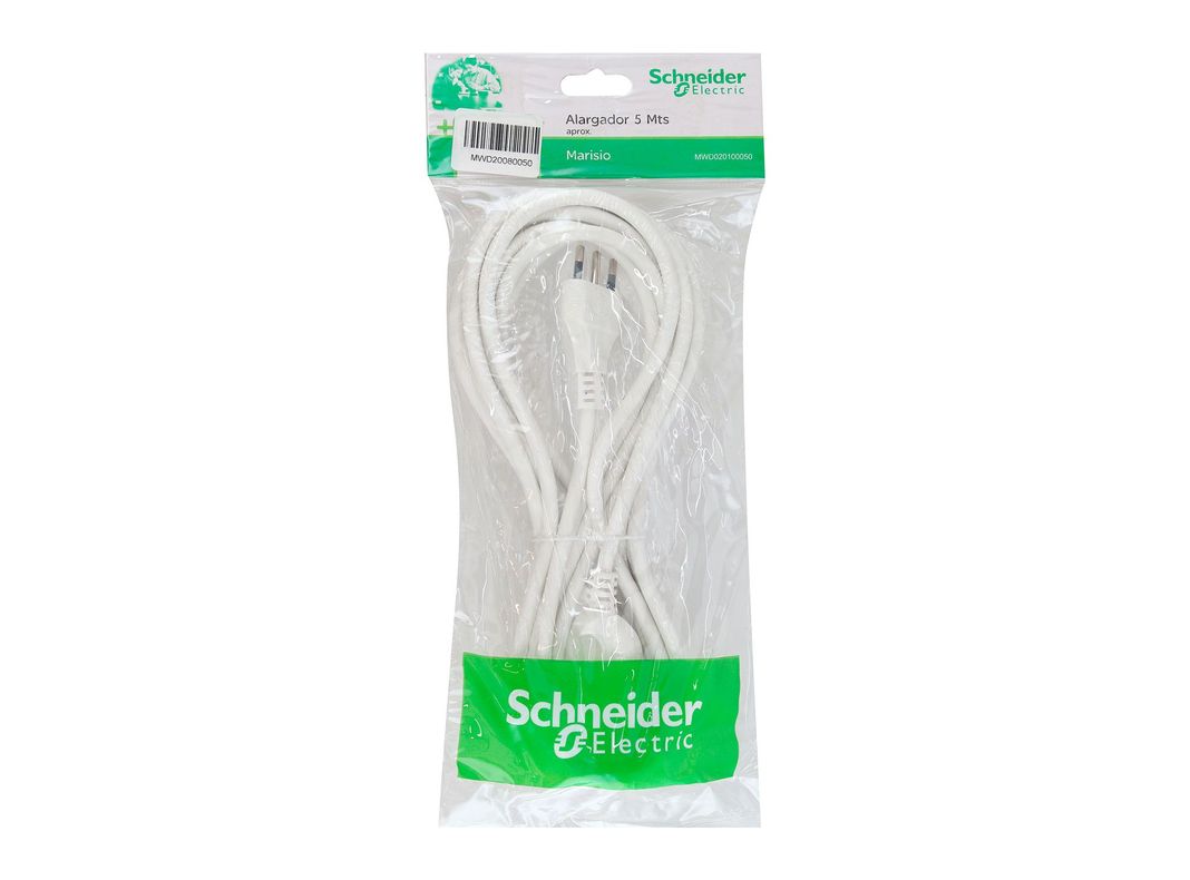 Alargador profesional 5 m blanco Schneider-2