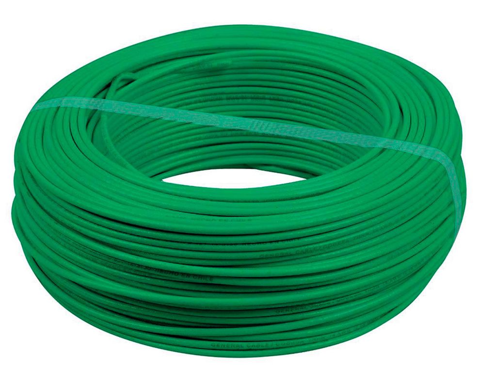 Cable THHN plus 100 m 14AWG verde Cocesa-0