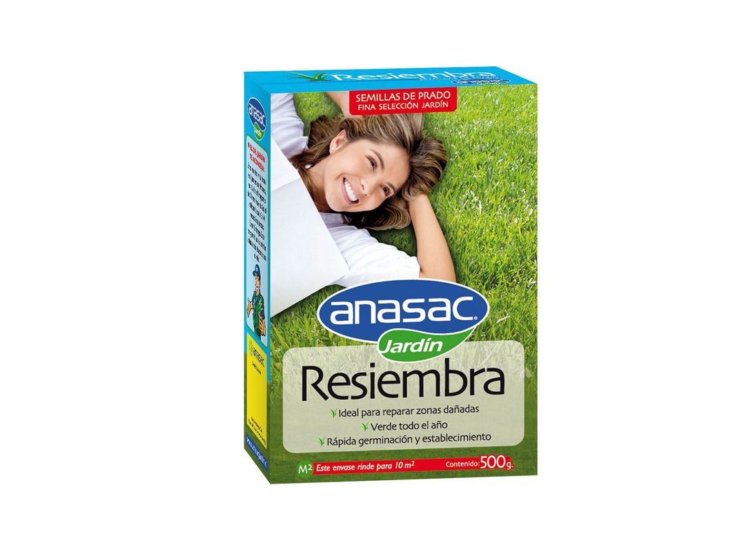 Semilla prado fina resiembra corriente 500g Anasac-0