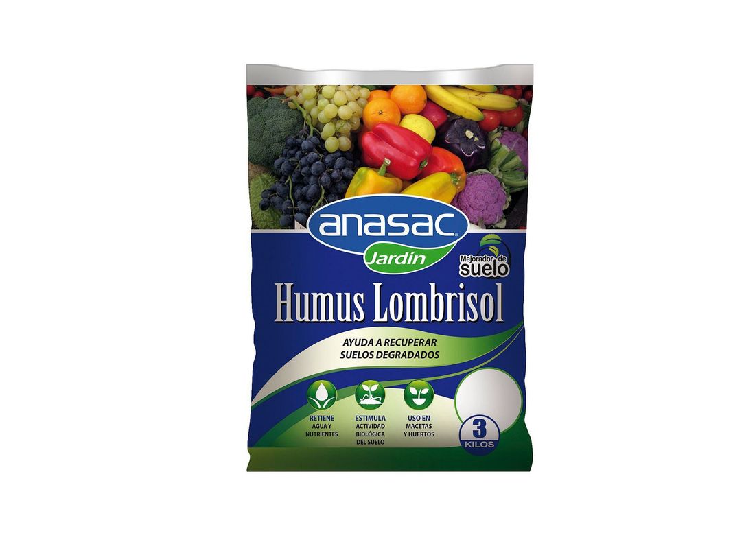 Humus lombrisol 3 kg Anasac-0