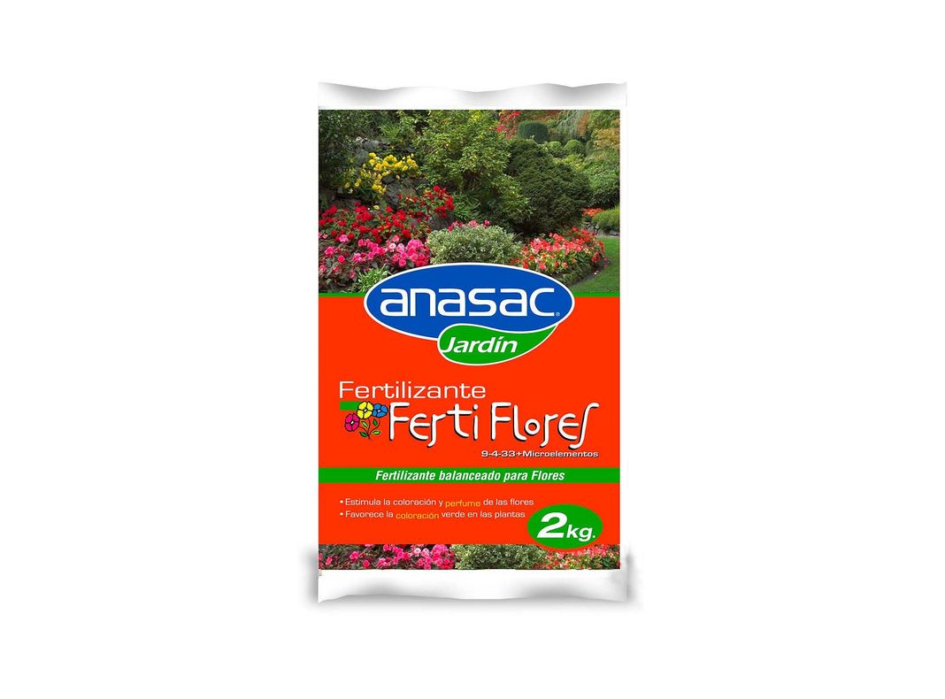 Fertilizante balanceado 9-4-33+microelementos 2 kg Anasac-0