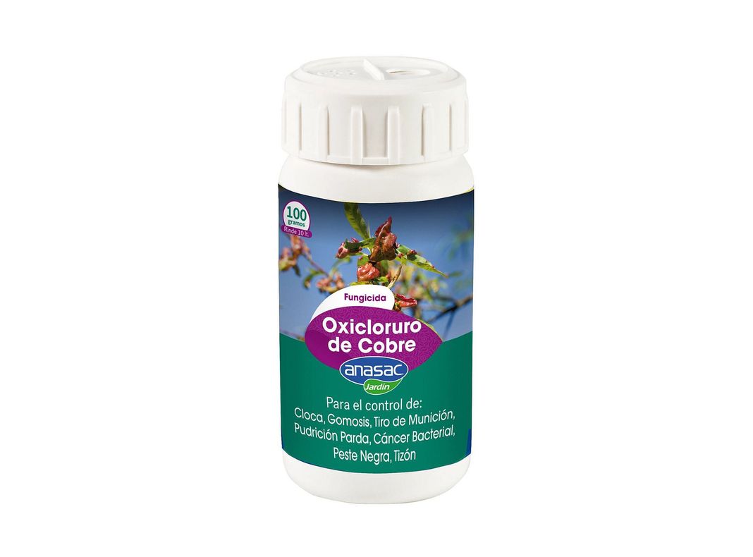 Fungicida oxicloruro cobre polvo mojable 100g Anasac-0