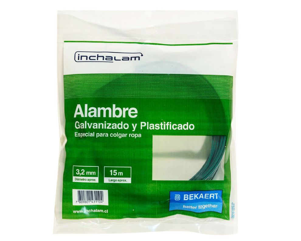 Alambre 3,2 mmx 15 mt plastificado Inchalam-1