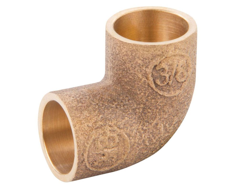 Codo de bronce 3/8 so so Nibsa-0