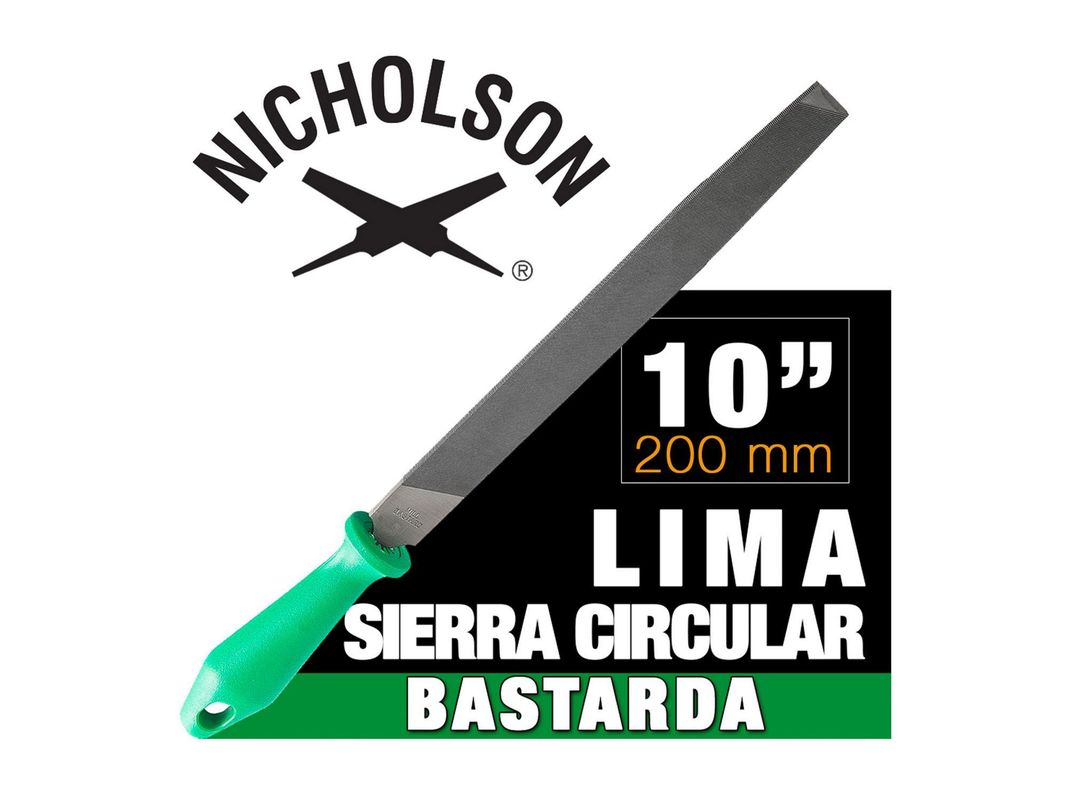 Lima 10'' mill bastarda mango Nicholson-2