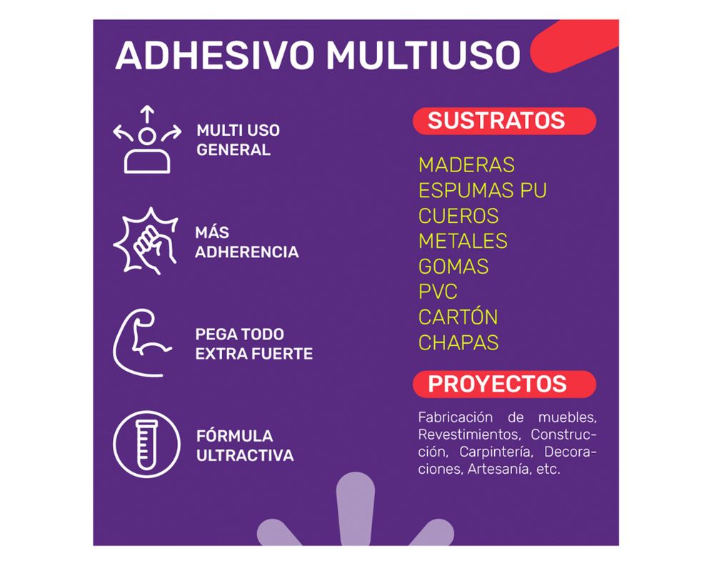Adhesivo de contacto 1/32 galón 60 Multiuso Extra Fuerte-2