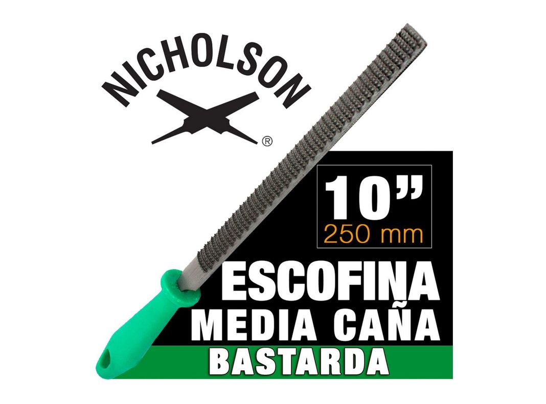 Escofina semi redonda 10'' M19427 Nicholson-1