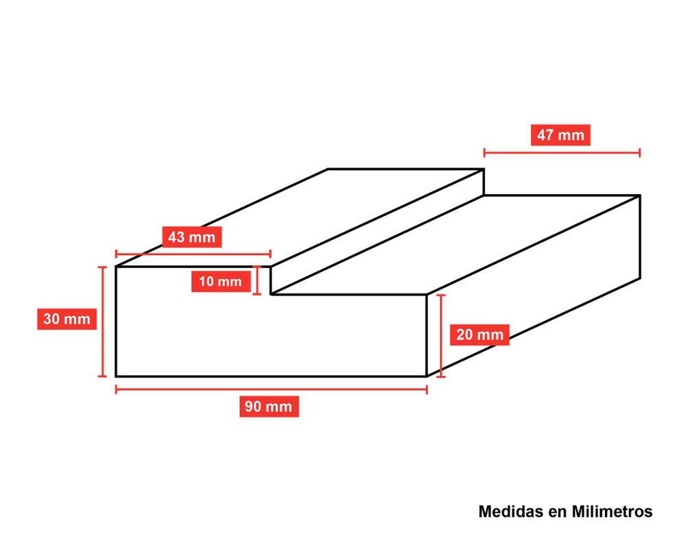 Set marco puerta pino 30x90x5400 mm-1