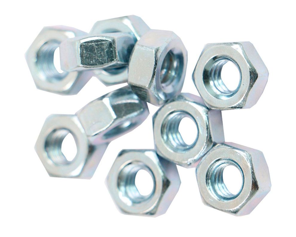 Tuerca hexagonal zincada 1/4 100 unidades Imporper-0