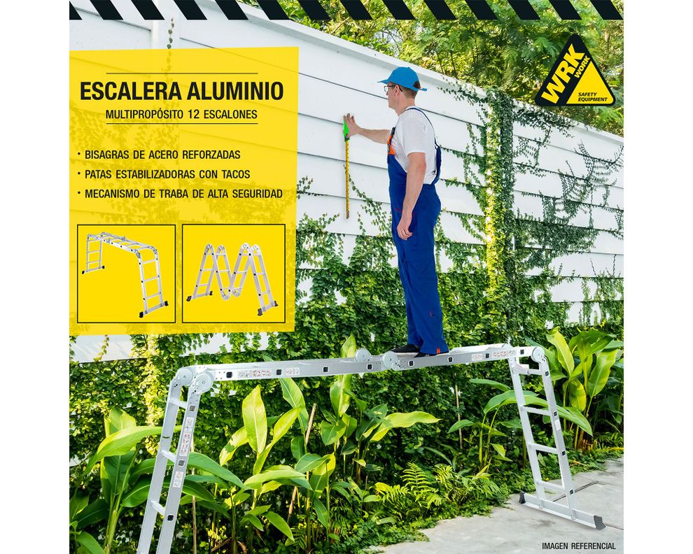 Escalera multipropósito alto 3.59 m 12 peldaños-6