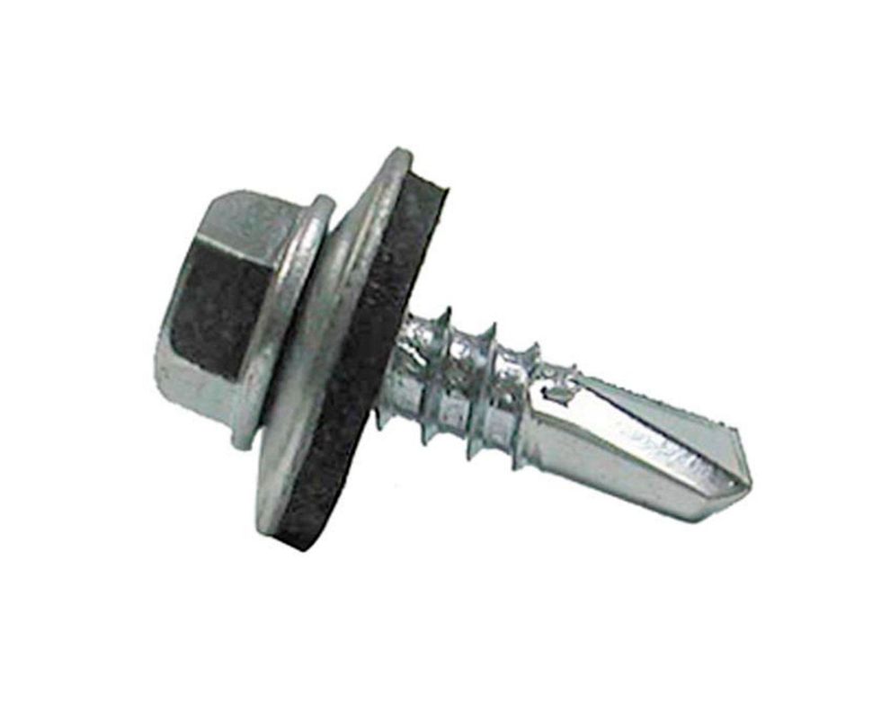 Tornillo autoperforante hexagonal con golilla goma 12x3/4'' Imporper-0
