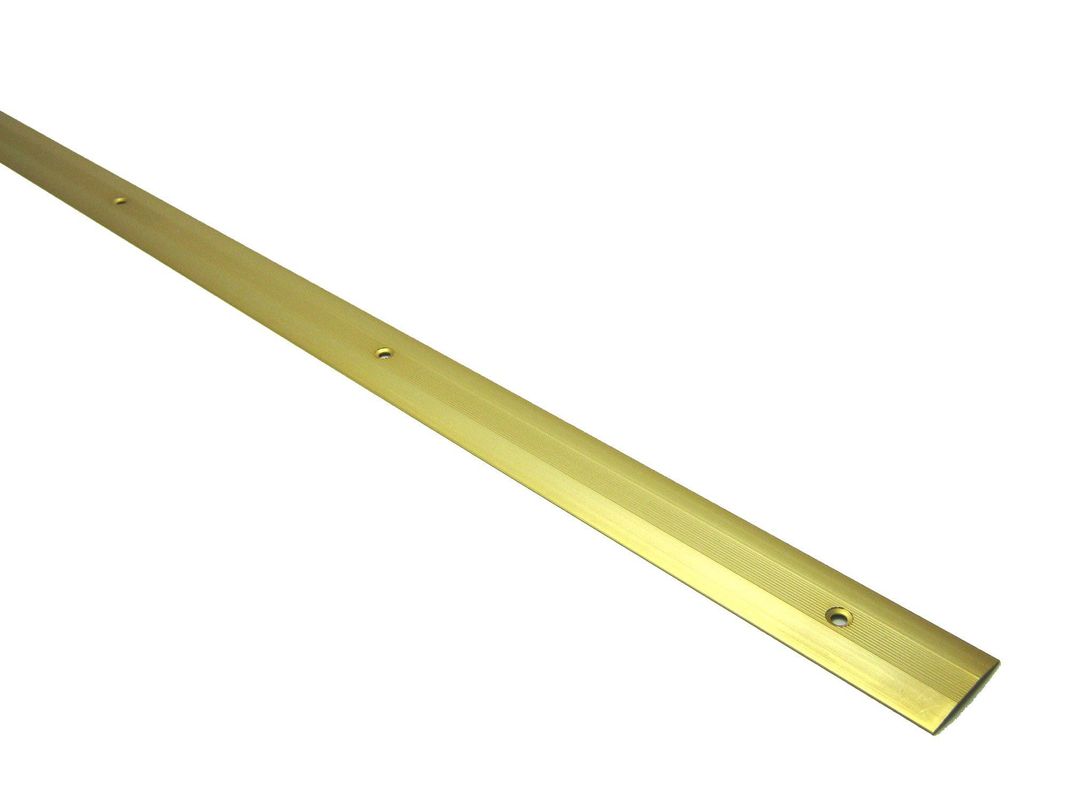 Cubrejunta aluminio oro con tornillo 1 mt Idaf-0