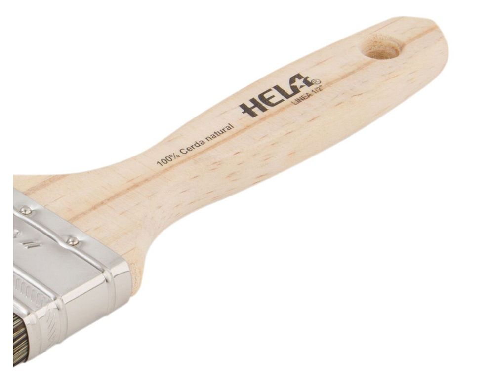 Brocha 2'' plana gris hela-2