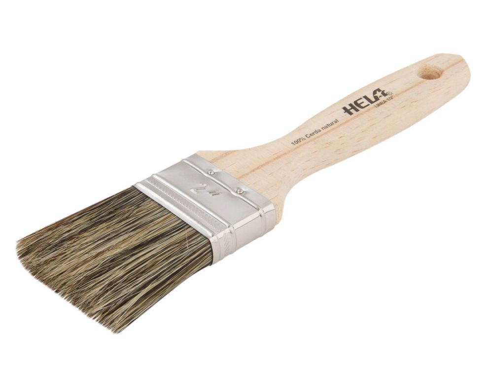 Brocha 2'' plana gris hela-0