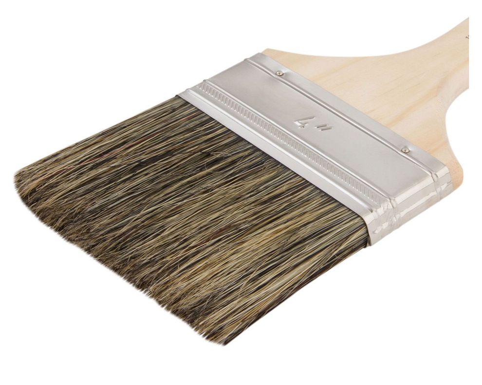 Brocha 4'' plana gris hela-1