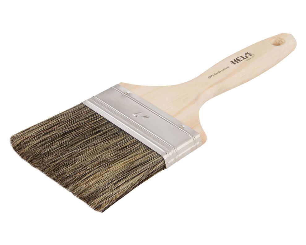 Brocha 4'' plana gris hela-0