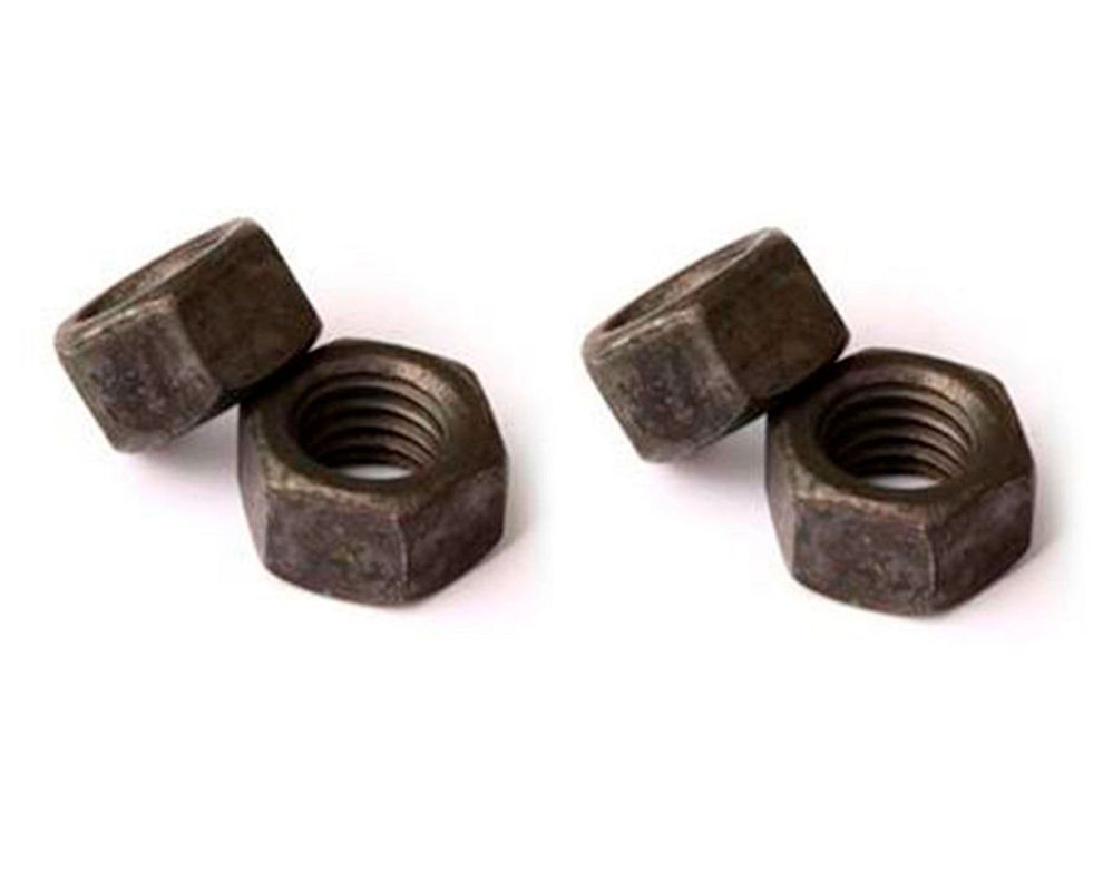 Tuerca hexagonal 1/4'' pavonado 4 unidades Imporper-0