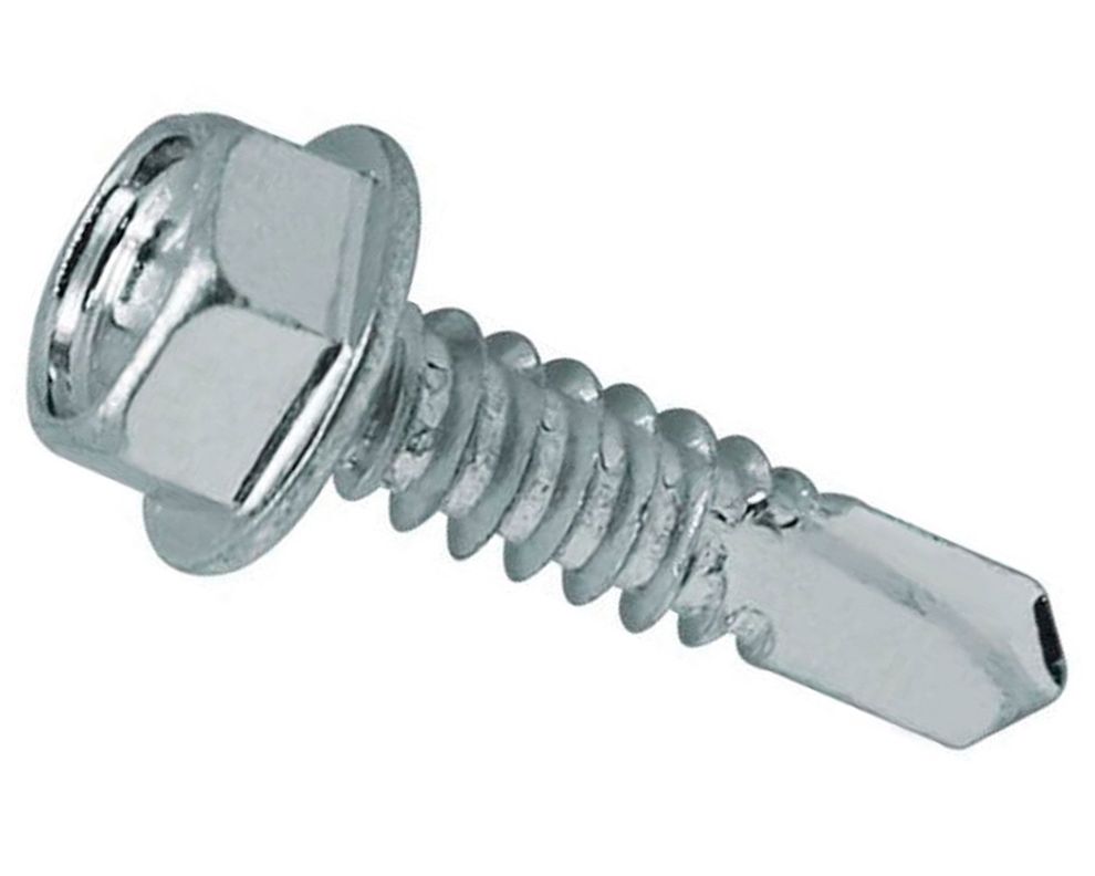 Tornillo autoperforante cabeza hexagonal 3/16 X 1'' 5 unidades.-0