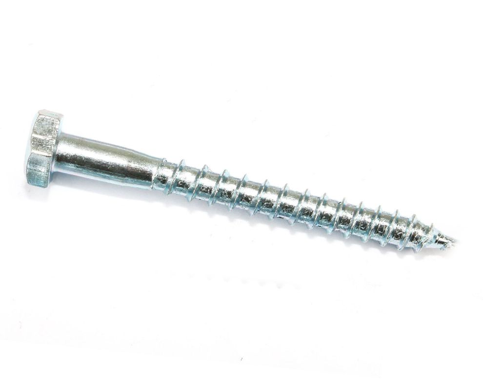 Tornillo Tirafondo 1/4 x 3''zincado2 unidades Imporper.-0