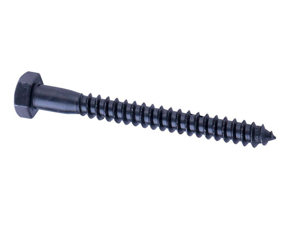 Tornillo Tirafondo 5/16 x 3''pavonado 2 unidades Imporper.-0