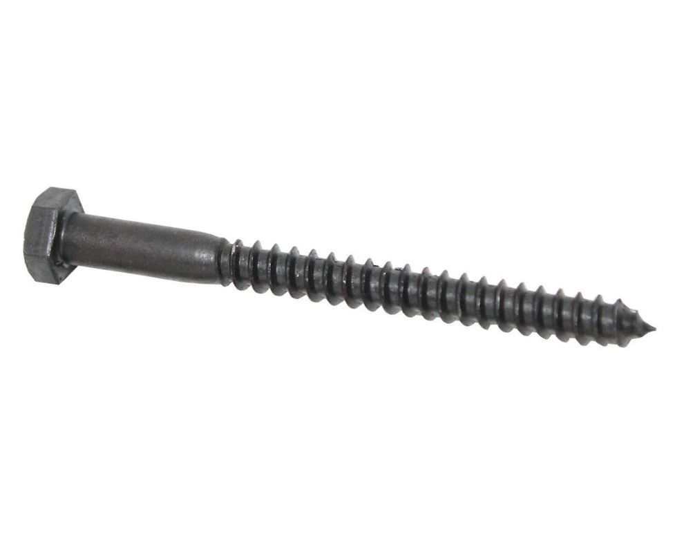 Tornillo Tirafondo 5/16 x 3 1/2''pavonado 2 unidades Imporper.-0