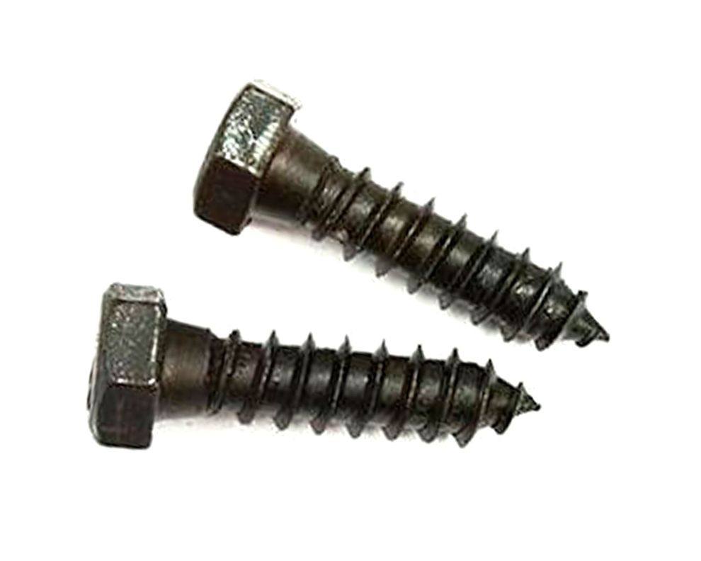 Tornillo Tirafondo 3/8 x 1 1/2''pavonado 2 unidades Imporper.-0