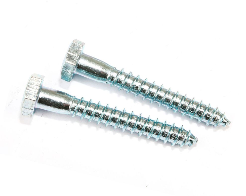 Tornillo Tirafondo 3/8 x 2 1/2''zincado 2 unidades Imporper.-0
