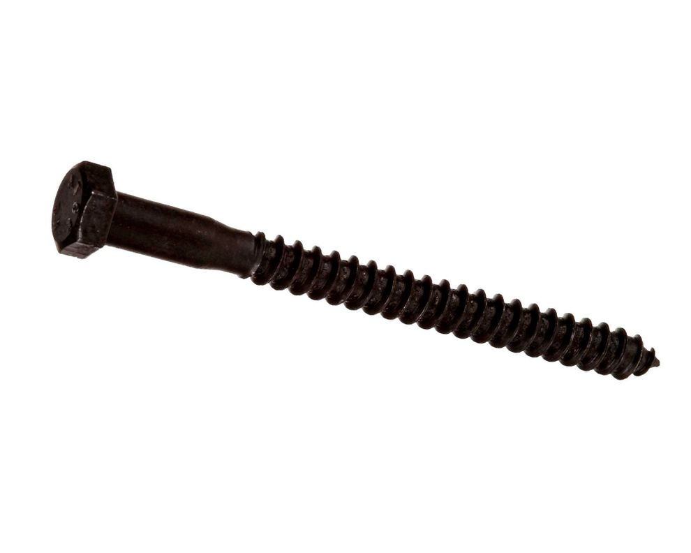 Tornillo Tirafondo 3/8 x 3 1/2''pavonado 2 unidades Imporper.-0