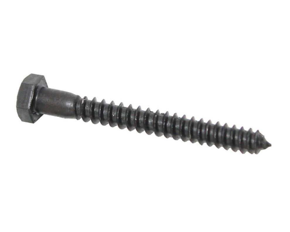 Tornillo Tirafondo 3/8 x 4''pavonado 2 unidades Imporper.-0