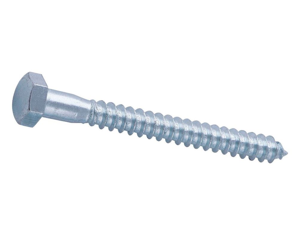 Tornillo Tirafondo 3/8 x 4''zincado Imporper.-0