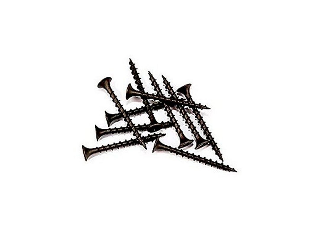 Tornillo Volcanita Roscalata gruesa N°6 x 1 5/8'' CRS negro 10 unidades Imporper-0
