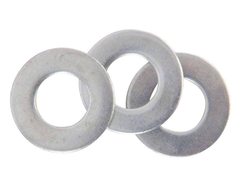 Golilla plana corriente 1/4'' zincada 4 unidades Imporper-0