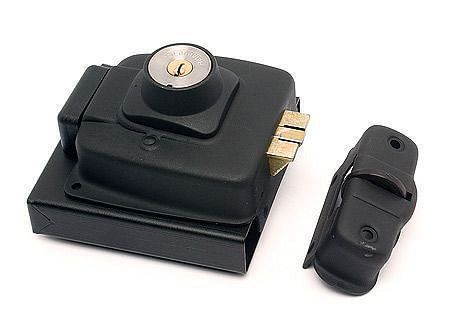 Cerradura sobreponer eléctrica negra 2050-30CA Scanavini-0