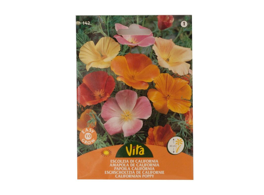 Semilla corriente amapola california variada desinfectada x1.5g vita-0