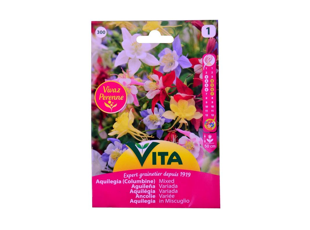 Semilla corriente aguileña variada sin desinfectar x0.5 g vita-1
