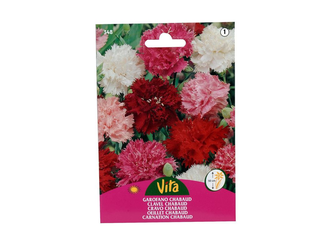 Semilla corriente clavel chabaud variado sin desinfectar x0.6 g vita-0