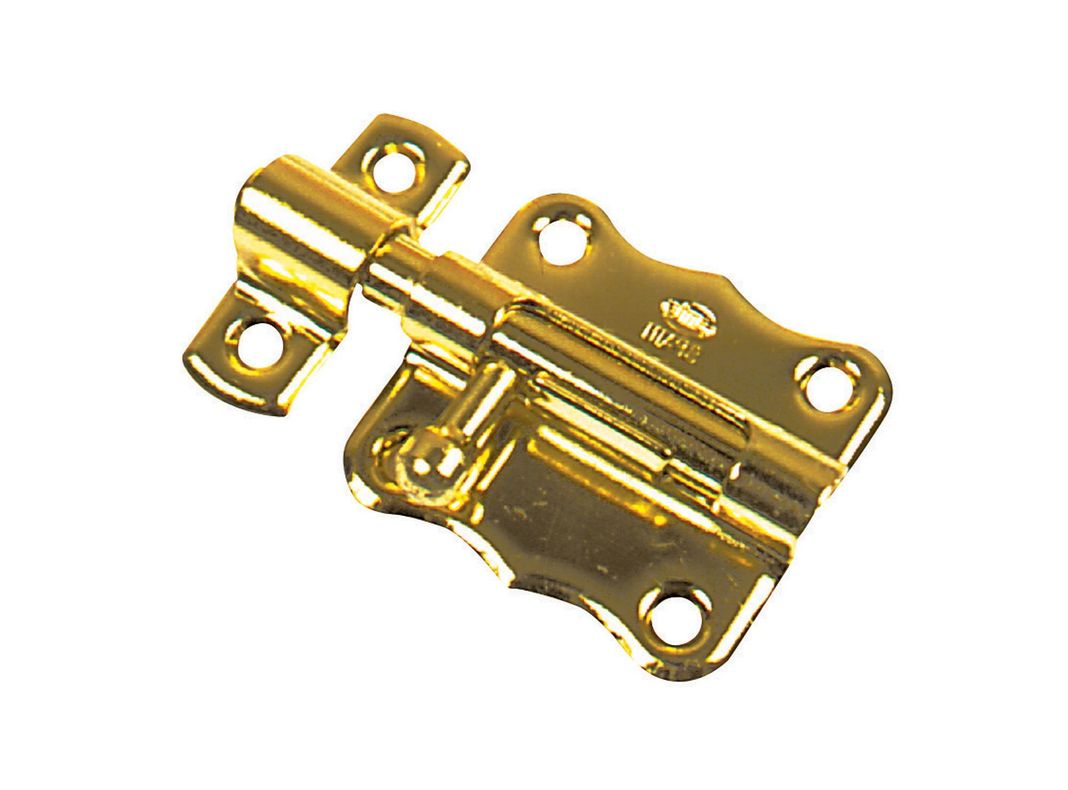 Picaporte 30 mm N°1384 base ancha bronce Lioi-0
